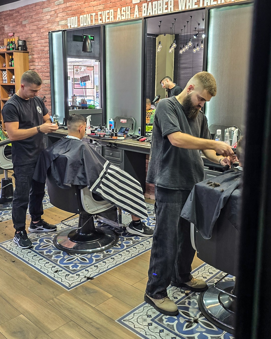 Step Up barbers at work